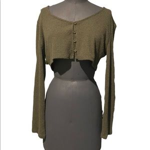 Crop top sweater knit and loose !